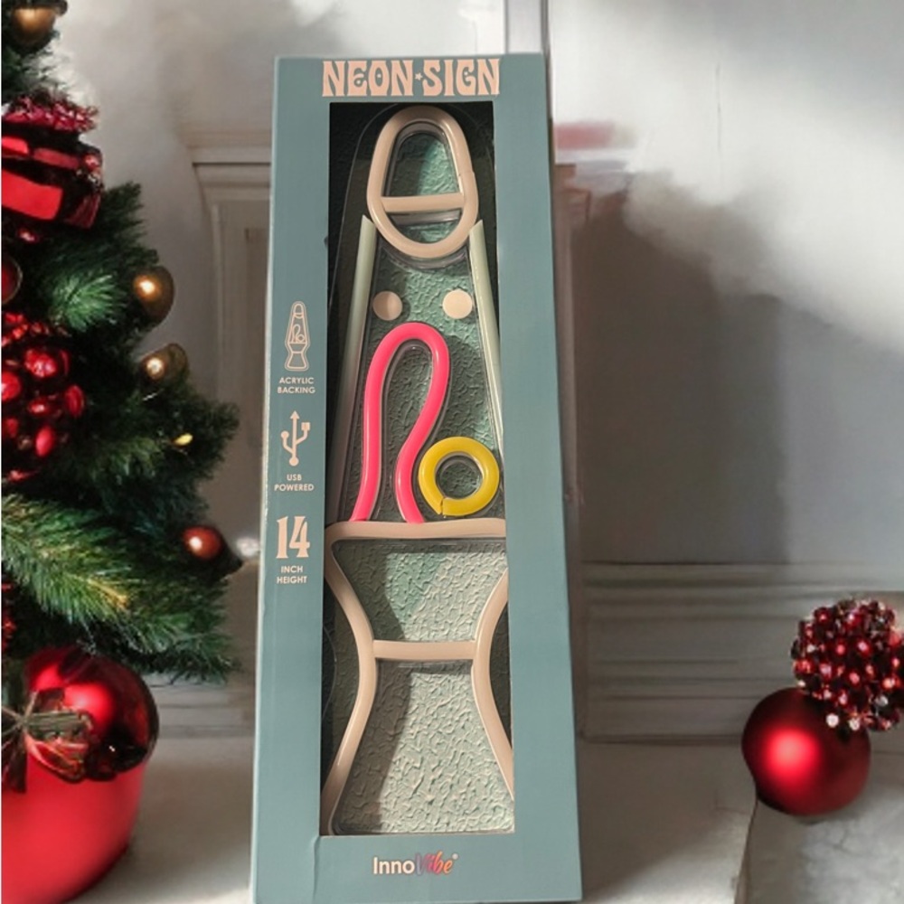 Colorful Neon Lava Lamp Sign - Picture 2 of 3
